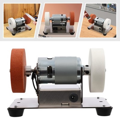 Electric Benchtop Grind Sander Adjustable Variable Speed Table Grinding Machine.