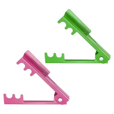 2pcs Rose Thorn Stripper Tool 5.5'' Metal Flower Thorn Leaf Remover, Green,Pink