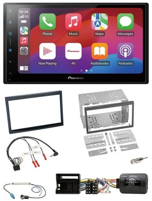 Pioneer DAB USB Lenkrad Bluetooth 2DIN Autoradio für Peugeot 307 2006-2009 - Bild 1 von 4