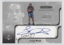 2002-03 Upper Deck Ovation Signatures Loren Woods #LW Auto 0f3