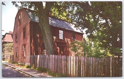 Nathaniel Hawthorne House Salem MA Postcard Historic Landmark Natural Color