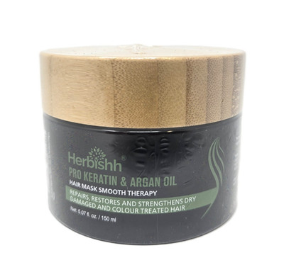 HERBISHH Pro Keratin & Argan Oil Hair Mask, 5.07 fl oz