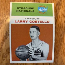 1961-62 Fleer Set-Break # 9 Larry Costello