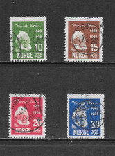 NORWAY SCOTT 132 - 135 USED SET - 1928 HENRIK IBSEN ISSUE (A)