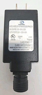 Golden Power GP-SW240DC0250-IP44(US) A 24V 250mA Power Supply Adapter T25