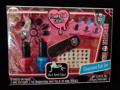 Monster High Clawsome Nail Set ''Freaky Fab'' Draculaura pink & Frankie Stein Blue