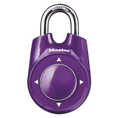 Master Lock 1500ID Speed Dial Combination Lock Purple 
