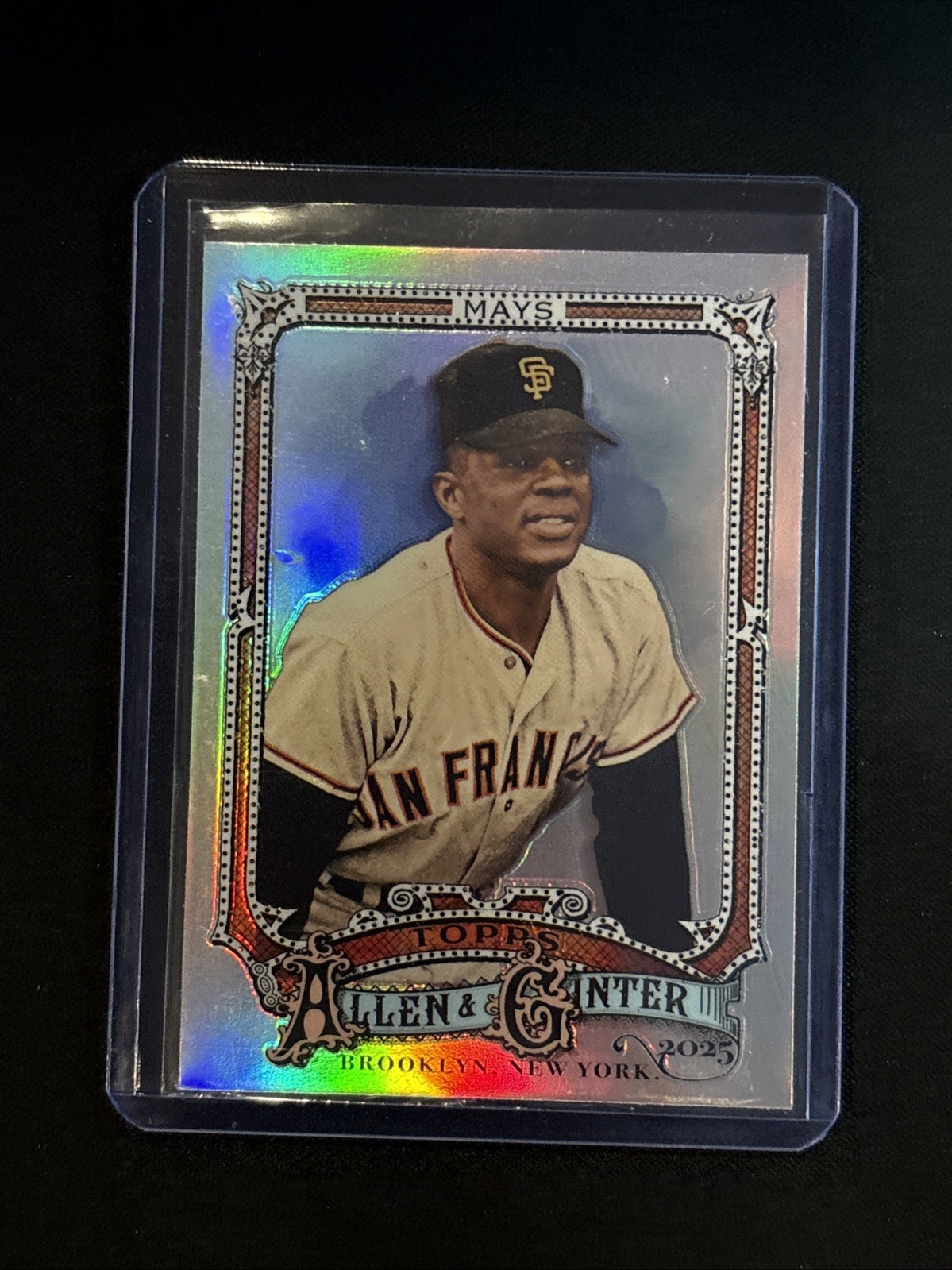 🔥Willie Mays 2025 Topps Allen & Ginter Chrome Refractor #30 Giants