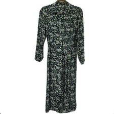 J. Crew Button Front Midi Dress Fauna Floral Women’s Size 6 Boho Wood Romantic