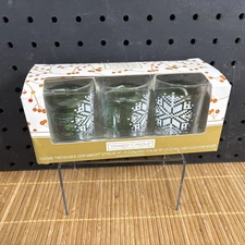 Yankee Candle Balsam & Cedar Holiday Votive Holder Gift Set  NIB