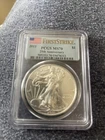 2011 AMERICAN EAGLE 25th ANNIV. SILVER SET  COIN PCGS MS70 F.S. FLAG LABEL