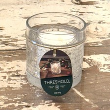 Threshold LED Holiday Jar Candle 2.5 oz Glass Up to 10 Hours Burn Time