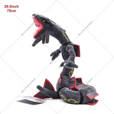 New Anime Black Shiny Rayquaza 30" Plush Toy Dragon Stuffed Animal Dol Xmas Gift