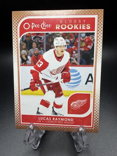 Lucas Raymond #R-13 — 2021 Upper Deck O Pee Chee Glossy hockey card