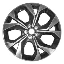 Aluminum Wheel Machined And Painted Black 19X7 5X108 Lj8z1007b Refurbished