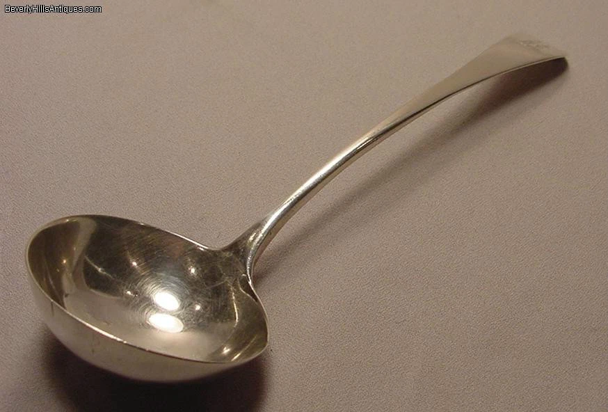 Charles Hougham London 1786 Georgian Silver Sauce Ladle