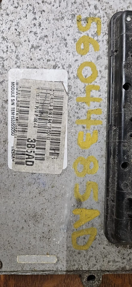 Jeep Wrangler Rubicon 2004 motor 4,0 MT ECU ECM MÓDULO 56044385AD Q Foto 3 de 4