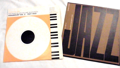 2 LP's Orig UK Paramount Piano Blues Vol 2 1927-32 Magpie Records + Jazz Vol 10
