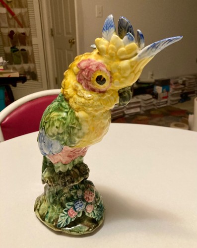 Vintage Stangl Bird Art Figurine Large Cocktoo 12” #3584