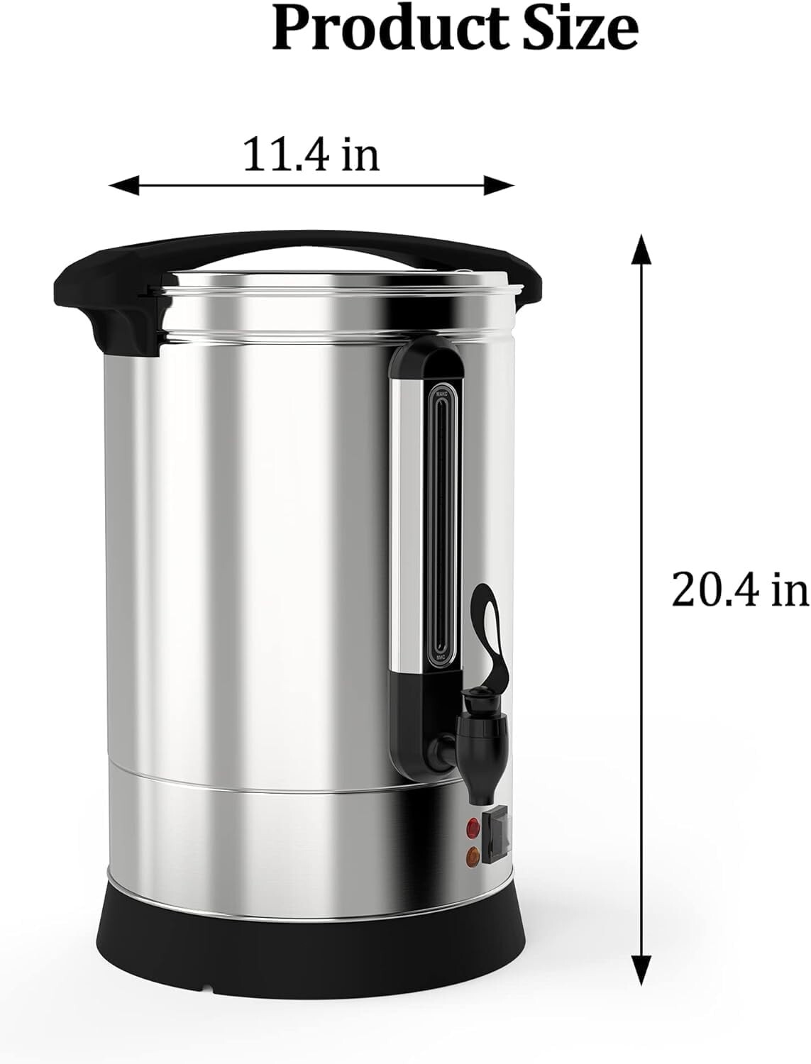 100-Cup Stainless Steel Coffee Urn Commercial Coffee Maker 14L