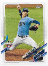 2021 Topps Opening Day #90 Tyler Glasnow - Tampa Bay Rays