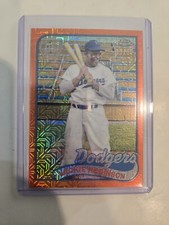 Jackie Robinson  2024 Topps Chrome  (Orange Mojo Refractor  13/25 !!)  Very Rare