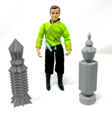 Star Trek Inspired TOS Nomad & Than Ru Large Mego Size 3d Printed