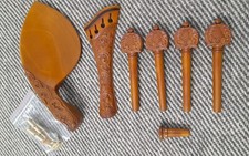 Newly Hand Carved Accessories for Violin in Boxwood- 4/4 size   Best Quality
