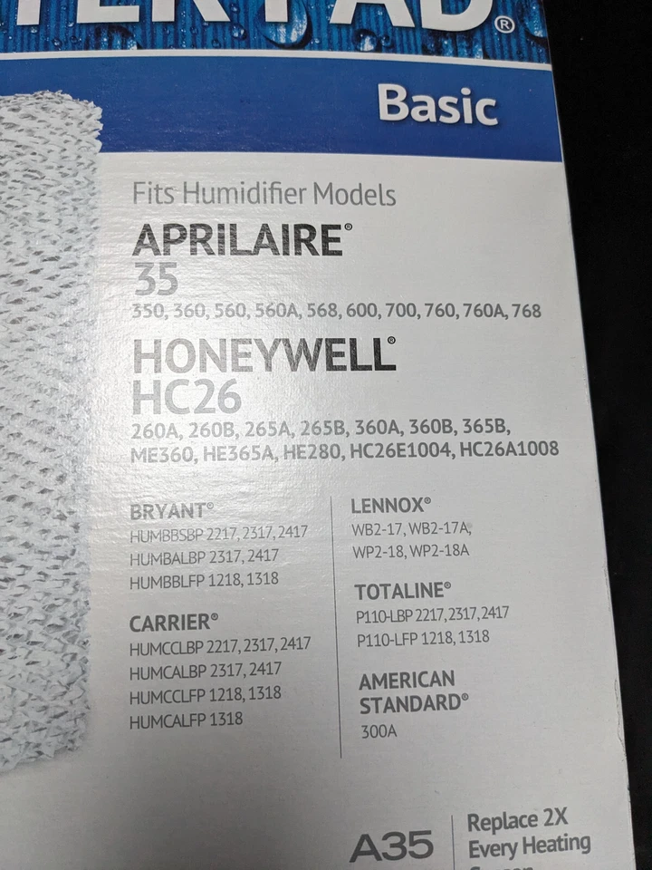 Pair New Furnace Humidifier Filters Aprilaire 35 350 360 560 600 Honeywell HC26 - Image 2 of 3