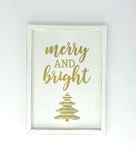 Christmas Wall Decor - Merry  Bright