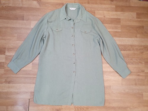 QUALITY Skirt Suit 2 piece Ladies Womens Jacket/Shirt Trouser 20 / 48 Green - Picture 4 of 13