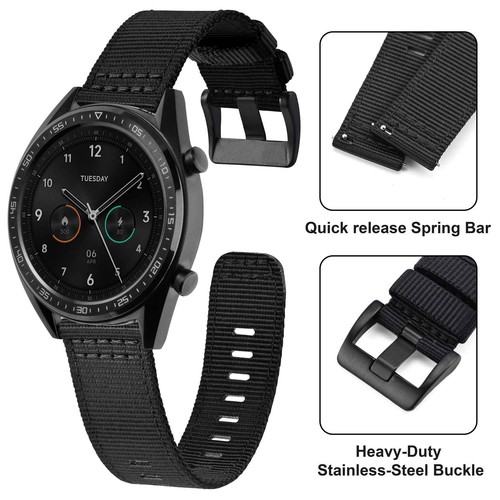 ANNEFIT Weave Nylon Watchband 18mm 19mm 20mm 22mm 24mm,Quick Release Watch Strap - Picture 125 of 229
