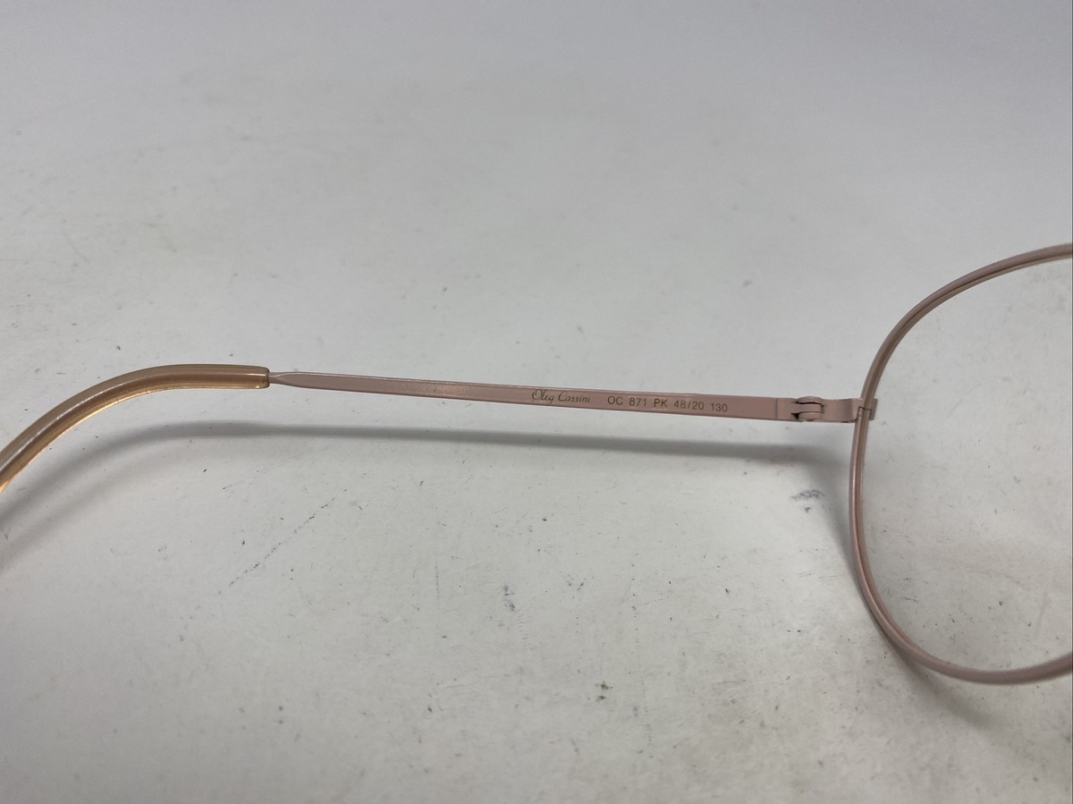 Oleg Cassini Italy OC 871 PK 48-20-130 Pink Metal Full Rim  display picture 2