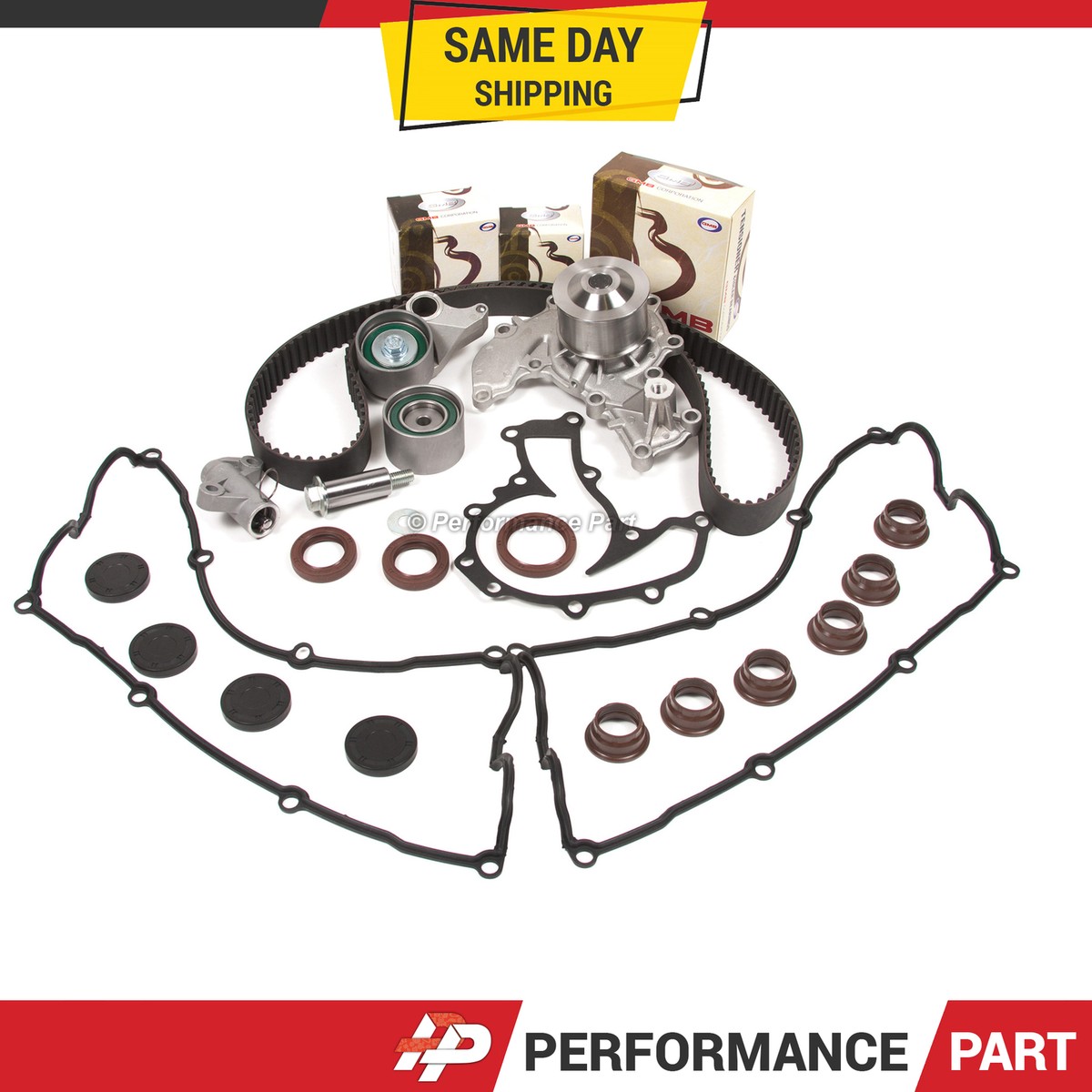 Timing Belt Kit Fit 98-03 Honda Acura Isuzu Axiom Rodeo Trooper 3.5 6VD1 6VE1 - Part&eacute;naire Efficace Pour Tout Besoin D'assainissement De L'environnement De Vie