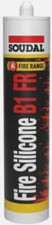 Soudal Fire Resistant Neutral Cure B1 FR Silicone Sealant 4 Hour White 300ml