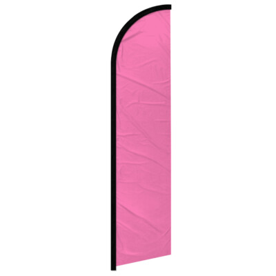 Solid Color Pink Windless Advertising Swooper Flag Pink Flag Solid Color