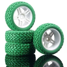 1/10 RC Rally Tires Aluminum Wheels for Tamiya XV-02 PRO Traxxas HSP HPI