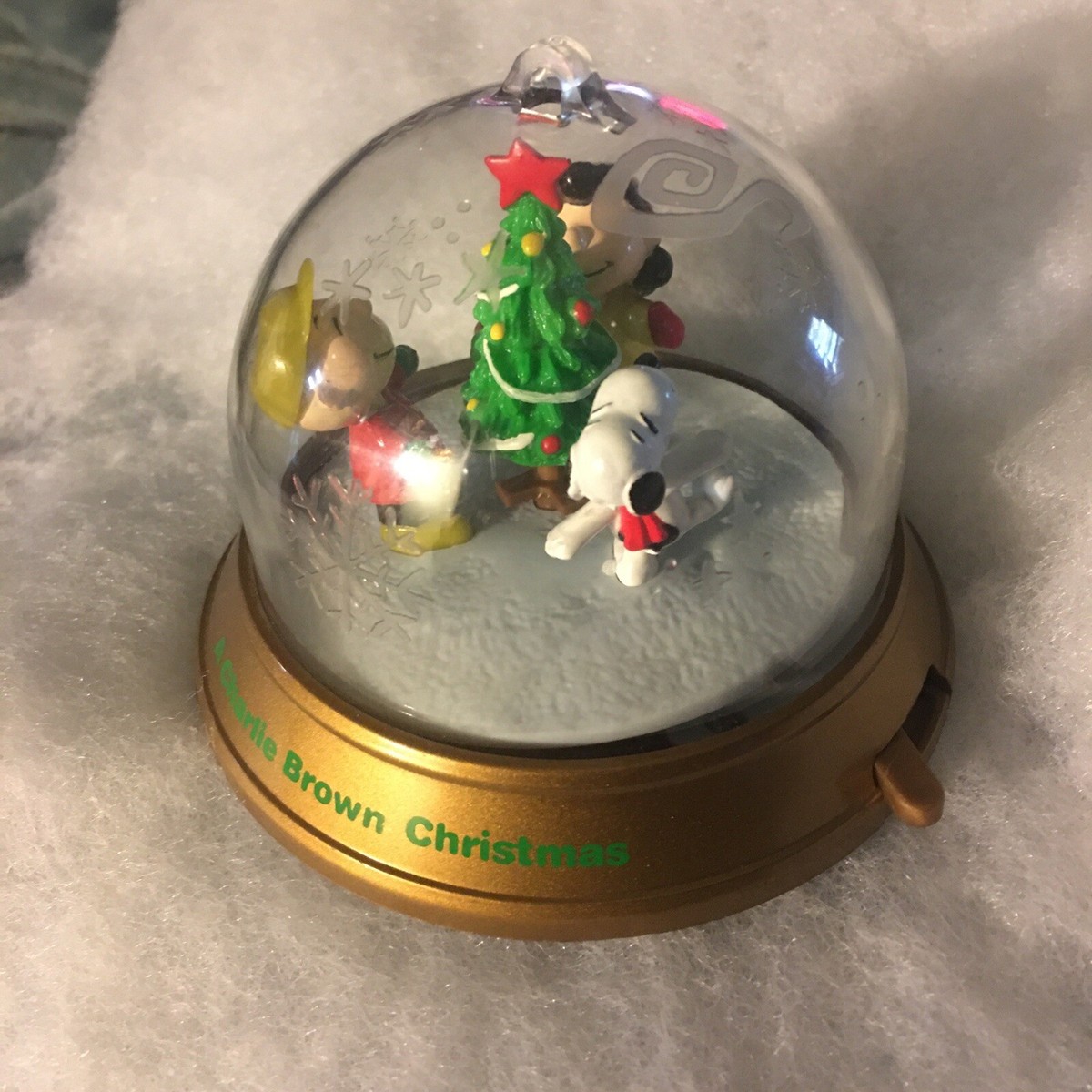 peanuts snoopy vintage christmas ornament Spin wheel | eBay