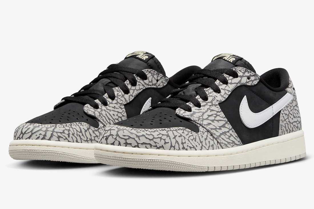 ヒ*)様 Air Jordan 1 Retro Low OG Black Cem Nike Air Jordan 1 Retro Low OG Black Cement CZ0790-001 Men's