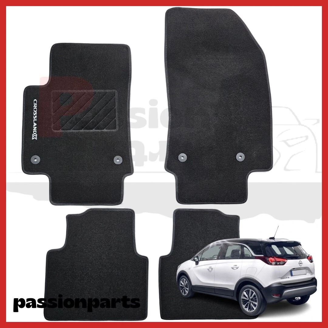 Tappetini auto SOLO ANTERIORI 2pz per Opel Crossland X 2017-2021