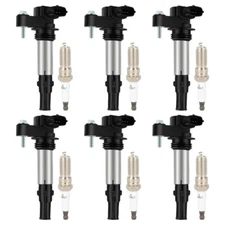 6pcs Ignition Coil Pack And Iridium Spark Plug For Buick Cadillac GMC Saturn