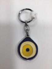 Turkish Enamel Evil Eye / Good Luck Keychain Nazar Eye Talisman 12369
