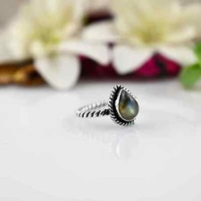 Labradorite Ring, 925 Sterling Silver Ring, Handmade Silver Ring, Gift For Her