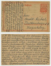 106674 - Ganzsache P 141 - Postkarte - Mannheim 12.10.1921 nach Bad Homburg