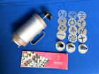 Vintage Mirro Cookie Pastry Press with 12 Discs/Plates and Recipe Booklet