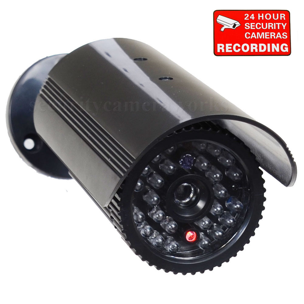 Bullet Dummy Security Camera Fake IR CCTV Max 65% OFF LEDs Light Flashing OFFer Su