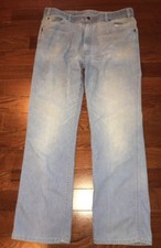 Vtg Levi’s Mens Light Wash Blue USA Made “Action Jeans” 40 X 32(Actual 37 X 31)