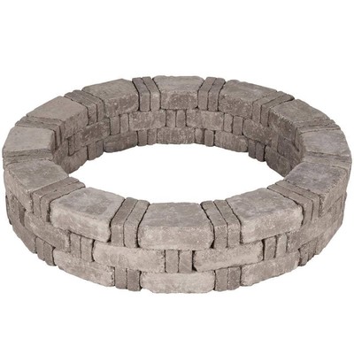 Pavestone Tree ring kit 52.5? W x 10.5? H Textured Concrete Edging in Gray