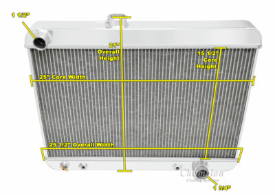 #ad Super Champion 2 Row All Aluminum Radiator 1680S for 1965 1966 1967 Pontiac GTO $254.55