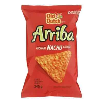 2 x Old Dutch Arriba Nacho Cheese Tortilla Chips, 245g